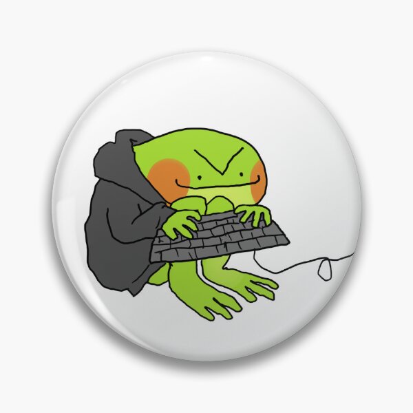 Item preview, lefthanded hackerman frong designed and sold by amphibian-a-day.