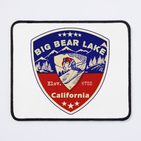 Item preview, Big Bear Lake California Skiing Ski Mountains Skier CA designed and sold by DESTINATIONS DECAL.
