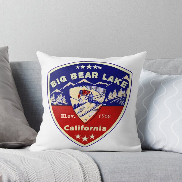 Item preview, Big Bear Lake California Skiing Ski Mountains Skier CA designed and sold by DESTINATIONS DECAL.