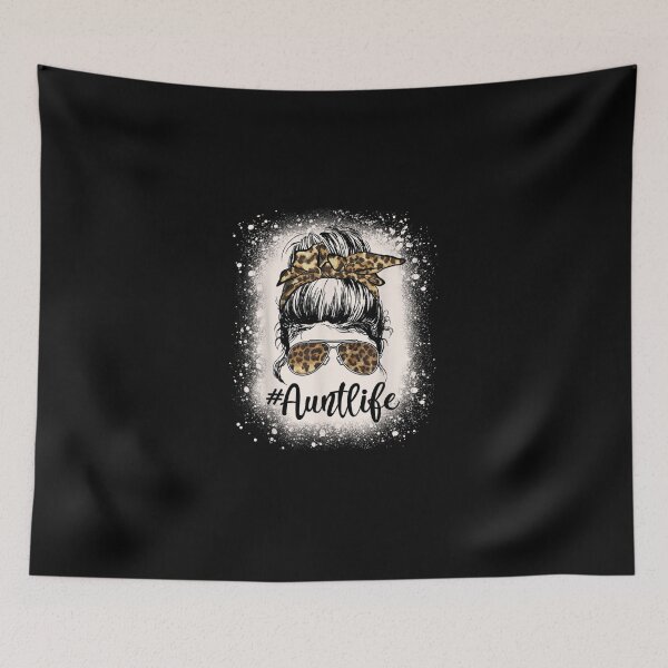 Item preview, Leopard Aunt Life Messy Bun Bleached Auties Girl Mothers Day designed and sold by BanDicker.