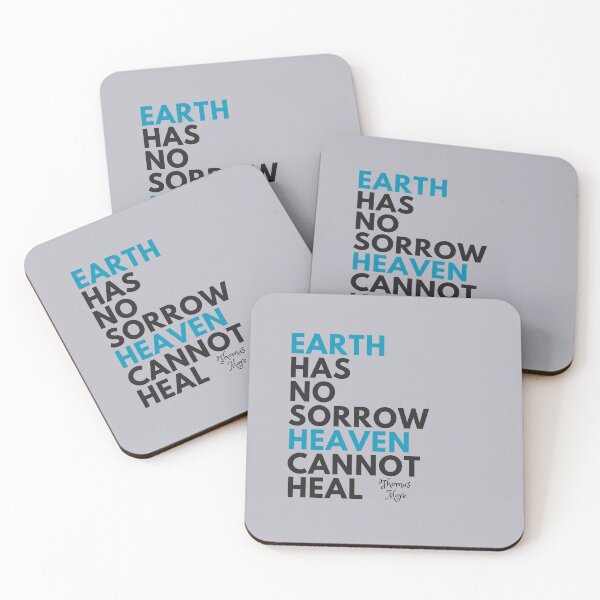 Item preview, Earth Has No Sorrow Heaven Cannot Heal Inspirational Quote Thomas More  designed and sold by NelleD.