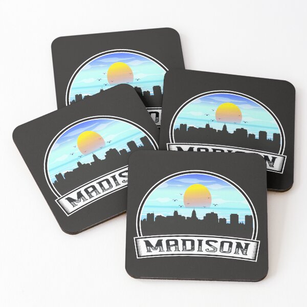 Item preview, Maddison city , belle Ville , Beau coucher de soleil à Madison designed and sold by dortmond.