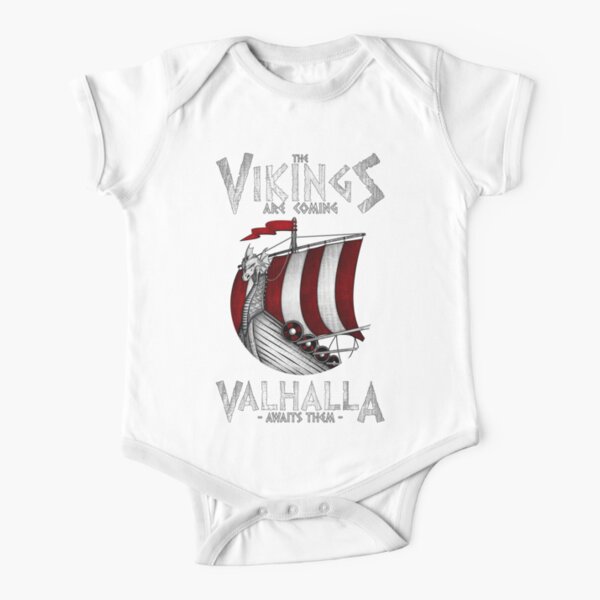 Vikings are coming Body de manga corta para bebé