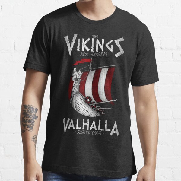 : Viking Blood Runs Through My Veins Mens Odin Thor Valkyrie  Valhalla Heritage T-Shirt T-Shirt : Clothing, Shoes & Jewelry