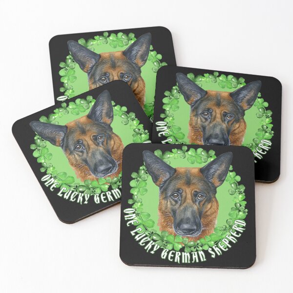 Item preview, One Lucky German Shepherd Funny St. Patrick Dog  designed and sold by Cuddlythopia.