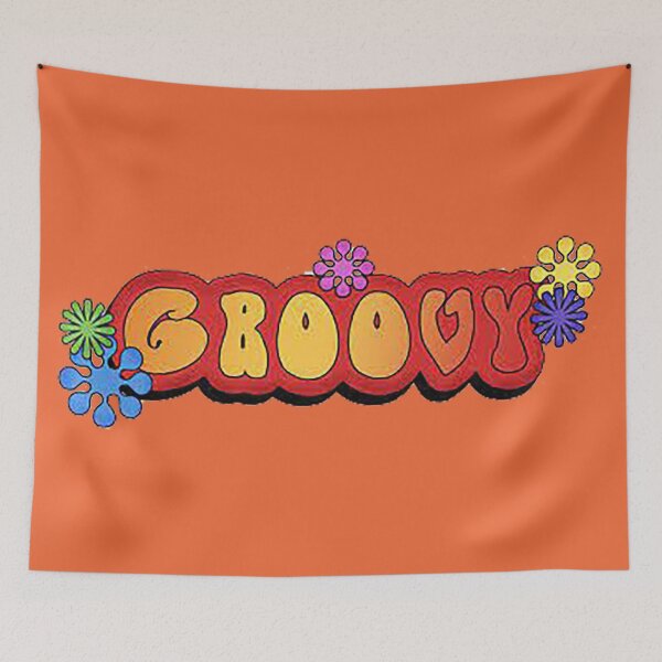 Item preview, Groovy wordart,1960s, Hip, 1970s, cool, hipster, bell bottoms, flower power, hippie  designed and sold by Nostrathomas66.