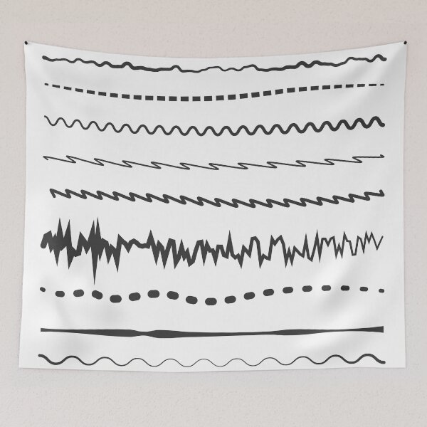 Item preview, Handwritten Abstract Black Lines designed and sold by brazilianlett.