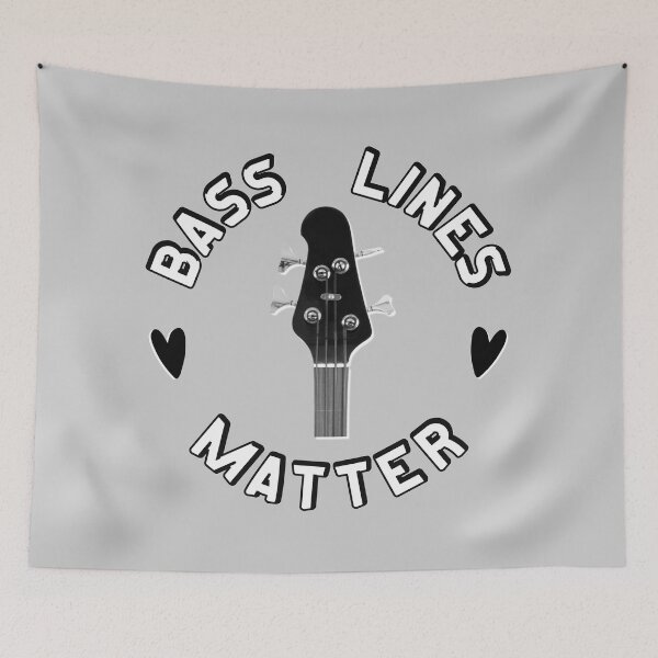 Item preview, Bass Lines Matter - Silver Metallic designed and sold by bloody-L.
