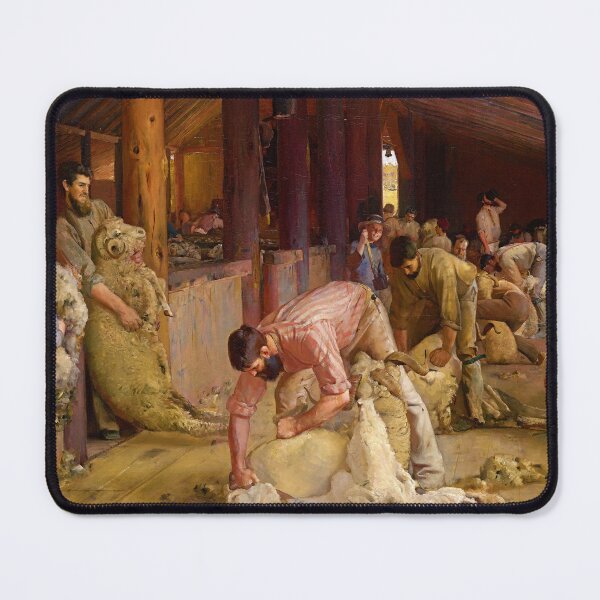 Item preview, Shearing the Rams by Tom Roberts (1890) designed and sold by allhistory.