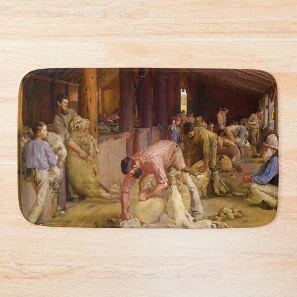 Item preview, Shearing the Rams by Tom Roberts (1890) designed and sold by allhistory.