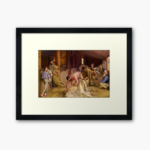 Item preview, Shearing the Rams by Tom Roberts (1890) designed and sold by allhistory.