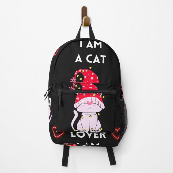 Item preview, i am a cat lover neon colorful cats and paws red hearts designed and sold by Tshirtk.