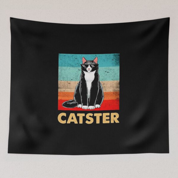 Item preview, Catster Cats Gangster Costume Retro Vintage Gangster Cat designed and sold by peachlovey.