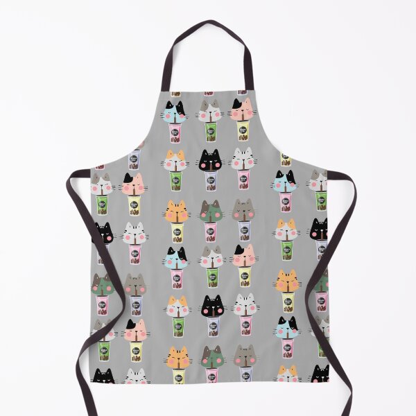 Item preview, Cat Drinking Boba Milk - 9 Cats Bubble Tea & Cat Love designed and sold by BeebsAndNugget.