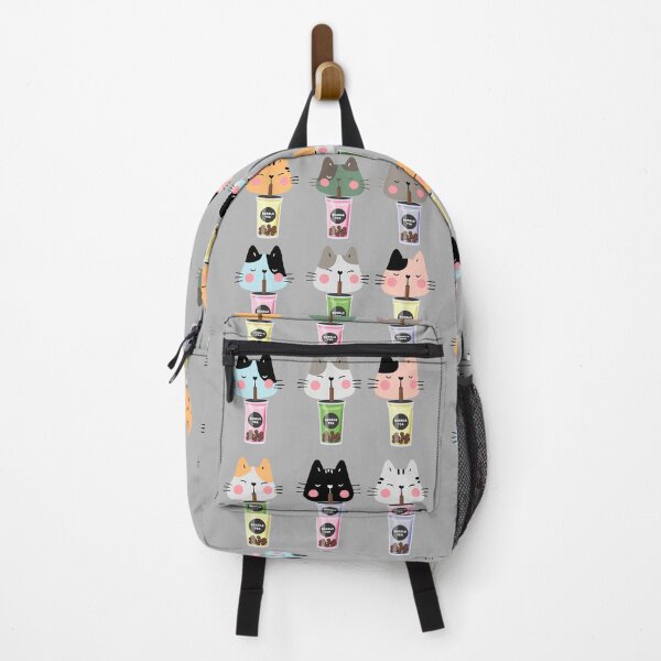 Item preview, Cat Drinking Boba Milk - 9 Cats Bubble Tea & Cat Love designed and sold by BeebsAndNugget.