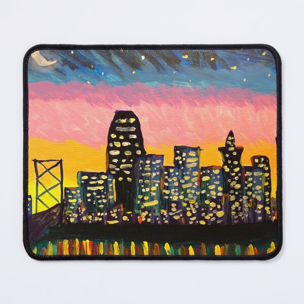 Item preview, City Lights - Lo-Fi Painting designed and sold by I Don't Care Wear.