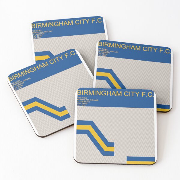 Item preview, B i r m i n g h a m C i t y Retro Geometric Minimal Design designed and sold by ShopBensNook.