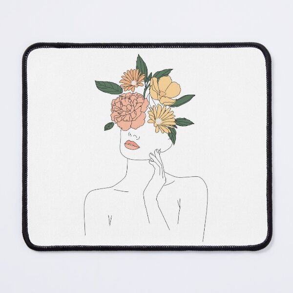 Item preview, Line Art With Flowers designed and sold by PurpleRange.
