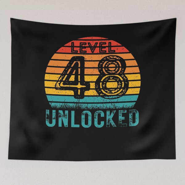 Item preview, 48 Year Old Birthday Gift Level 1974 designed and sold by UniqueBPresent.