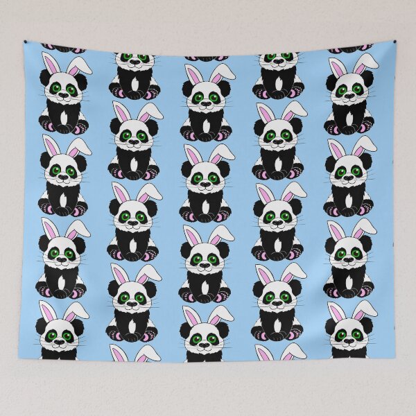 Item preview, Panda Easter Bunny Cartoon designed and sold by SparkyMae.