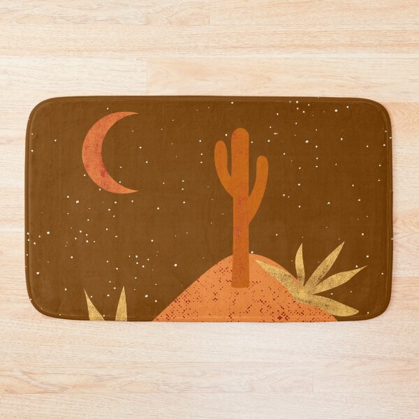 Item preview, Desert chic hills cactus and moon red brown orange and tan designed and sold by DemonicGloom.
