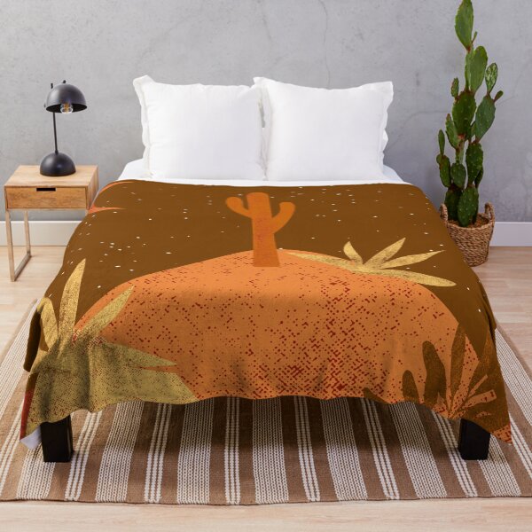 Item preview, Desert chic hills cactus and moon red brown orange and tan designed and sold by DemonicGloom.
