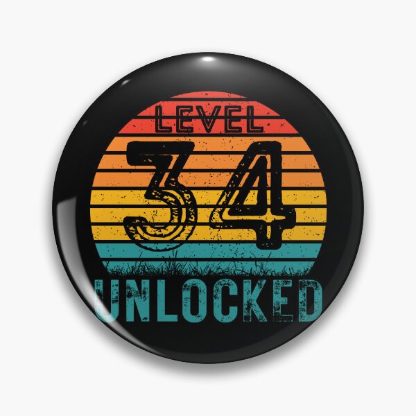 Item preview, 34 Year Old Birthday Gift Level 1988 designed and sold by UniqueBPresent.