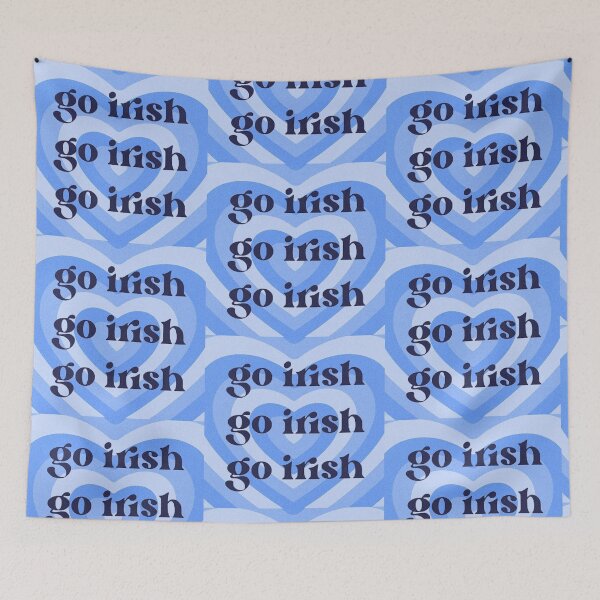 Item preview, Blue Retro Notre Dame Heart Design designed and sold by emma-pano.