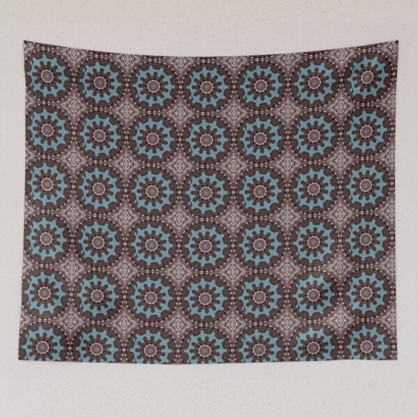 Item preview, African print Colorful brown, blue and white colors.  designed and sold by NaniniDesigns.