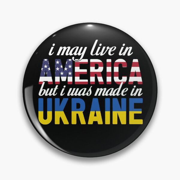 Item preview, I may live in America but was made in Ukrainia | white font designed and sold by SpringPetals.
