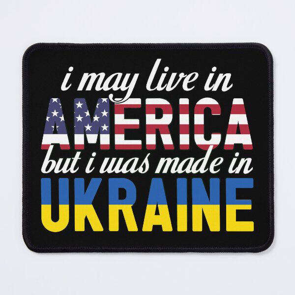 Item preview, I may live in America but was made in Ukrainia | white font designed and sold by SpringPetals.