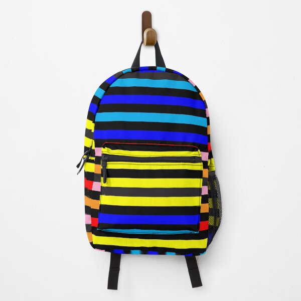 Item preview, 65 MCMLXV Black Multi Color Stripe Pattern designed and sold by 65 MCMLXV.