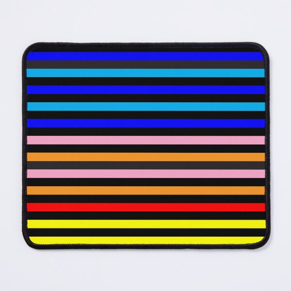 Item preview, 65 MCMLXV Black Multi Color Stripe Pattern designed and sold by 65 MCMLXV.