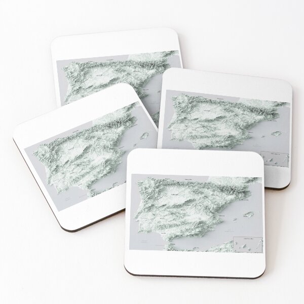 Item preview, Spain and Iberian Peninsula Relief Map Digitally-Rendered  designed and sold by ThinkAboutMaps.