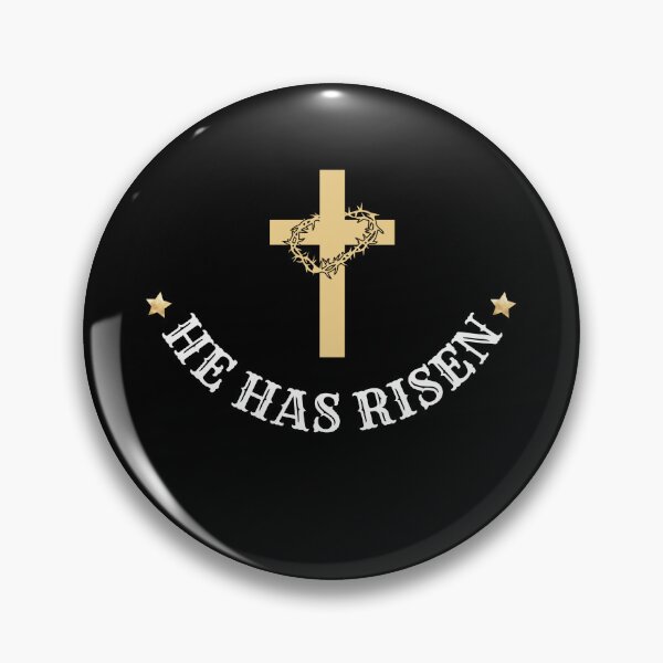 Item preview, He has risen Happy Easter resurrection Sunday - Happy Easter Christmas Xmas - Jesus cross our Savior designed and sold by Marina  Nagi (Inspire Ville).