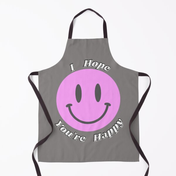 Item preview, I hope youre happy smile face in purple and grey designed and sold by MGuyerArt.