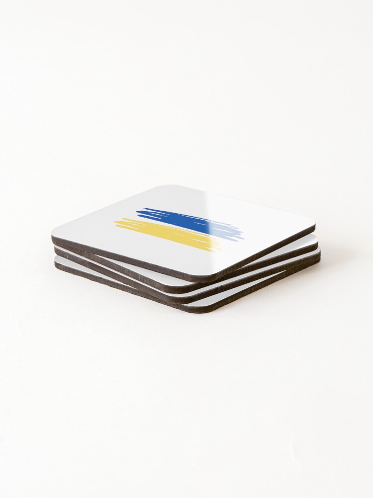 Thumbnail 4 of 5, Coasters (Set of 4), Simple Ukraine designed and sold by Robs-Place.