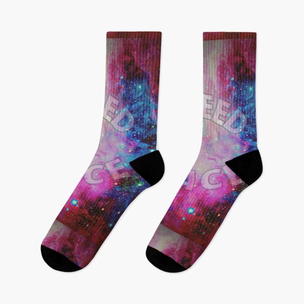 Item preview, I Need Space (Circle) - Turquoise, Pink, Blue Galaxy designed and sold by Quirkdom.