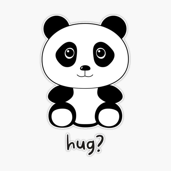Panda Hug Sticker for Sale by TotalTrendsRUs