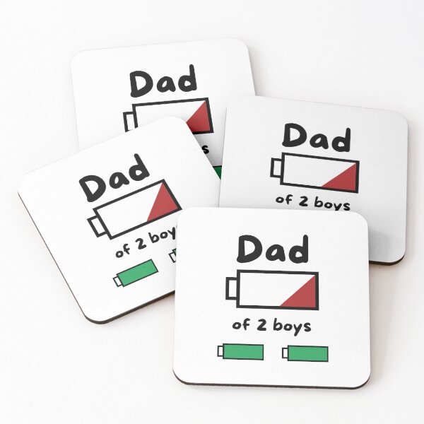 Item preview, Dad of 2 boys low battery designed and sold by cleite04.