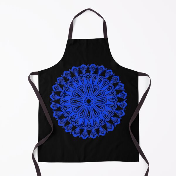 Item preview, Mandala design (blue on black) designed and sold by Calen Picard-Carroll.