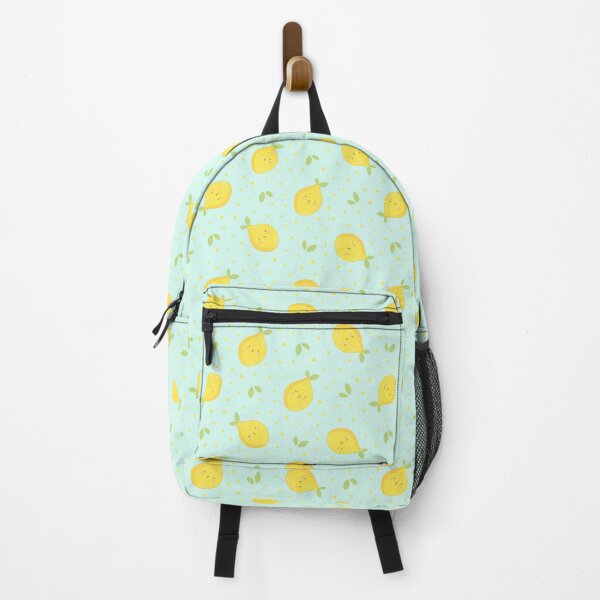 Item preview, Kissing lemon light mint kawaii pattern designed and sold by high5doodle.