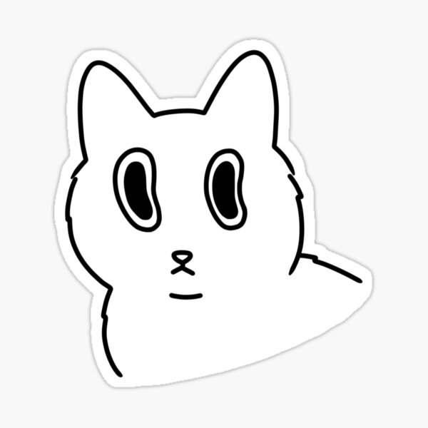 trippy cat Sticker
