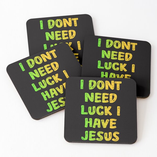 Item preview,  i don't need luck i have jesus : St Patricks Day Gift Idea designed and sold by kamaldc.