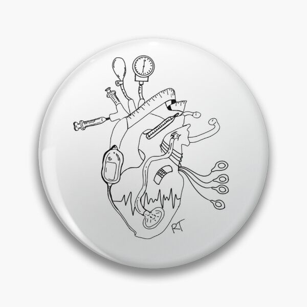 Item preview, Medical Heart Drawing designed and sold by Reneeteachout.
