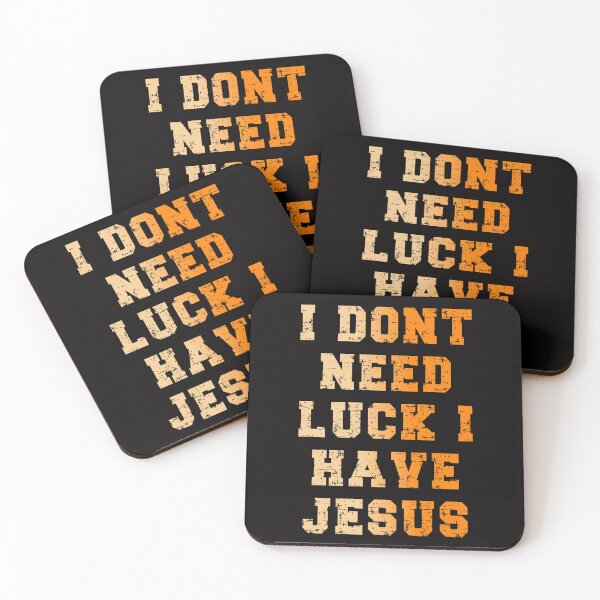 Item preview,  i don't need luck i have jesus : St Patricks Day Gift Idea designed and sold by kamaldc.