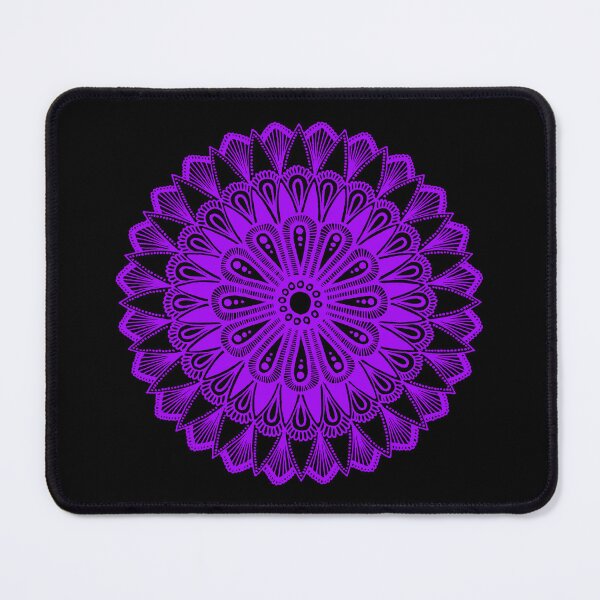 Item preview, Mandala design (purple on black)  designed and sold by Calen  Picard-Carroll.