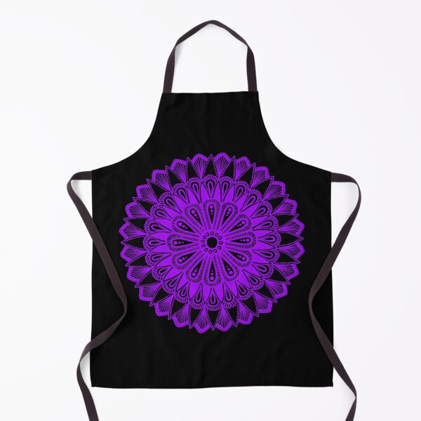 Item preview, Mandala design (purple on black) designed and sold by Calen Picard-Carroll.