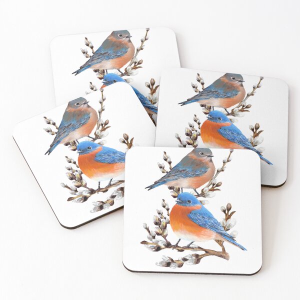Item preview, Eastern Bluebird Couple designed and sold by Roy & Tiffany.