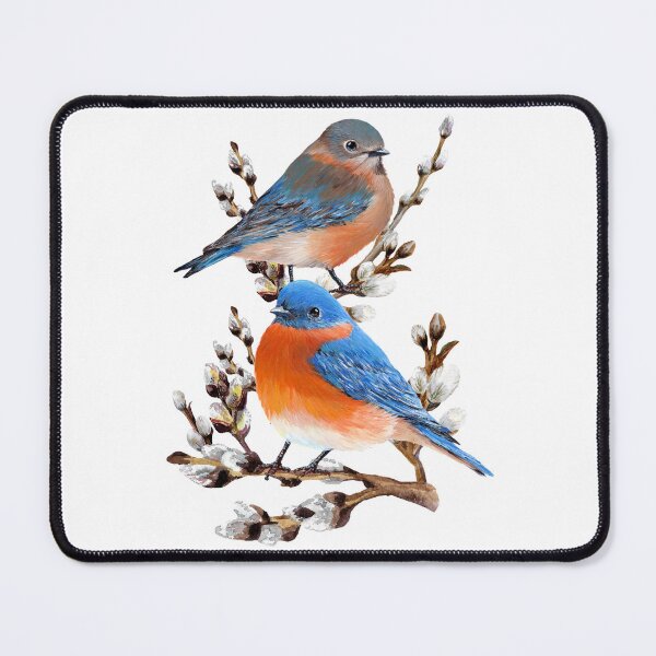 Item preview, Eastern Bluebird Couple designed and sold by Roy & Tiffany.